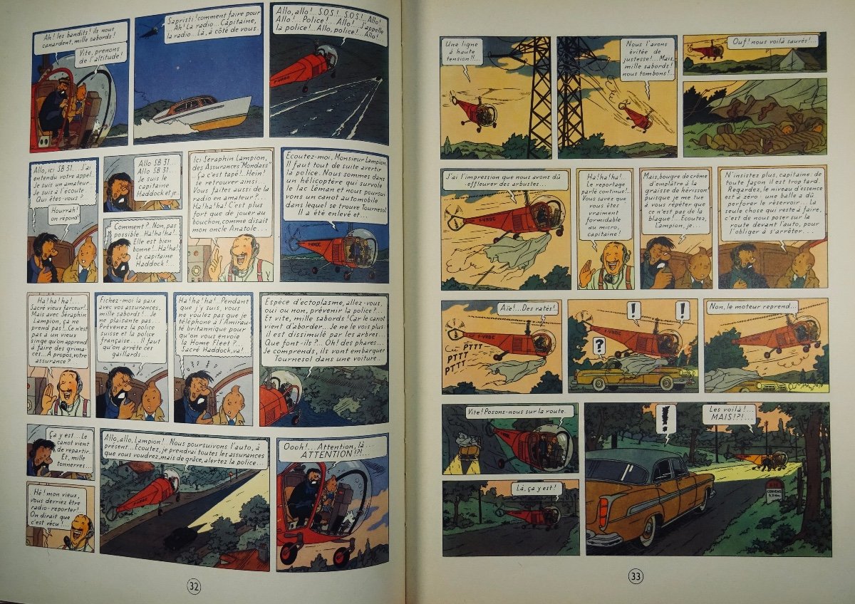 Hergé - The Adventures Of Tintin. The Sunflower Affair. Tournai, Casterman, 1956, Spine B24.-photo-6