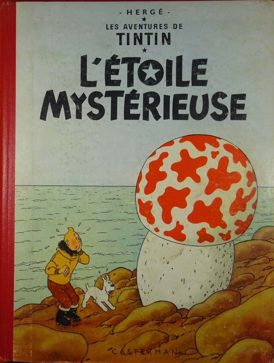 HERGÉ - Les Aventures de Tintin. L'Étoile mystérieuse. Tournai, Casterman, 1956, dos B23.