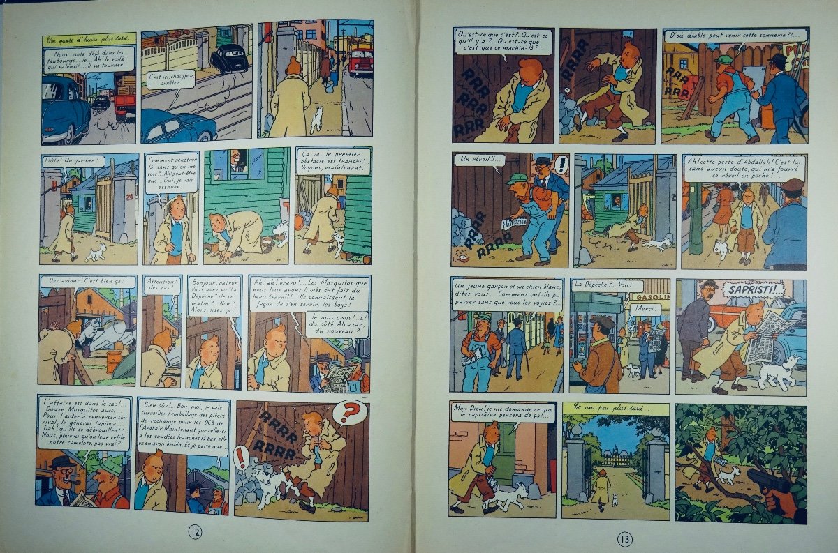 Hergé - The Adventures Of Tintin. Coke In Stock. Tournai, Casterman, 1958, Back B25.-photo-1