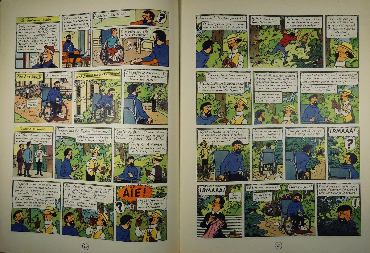 HERGÉ - Les Aventures de Tintin. Les Bijoux de la Castafiore. Casterman, 1963, dos B35.-photo-2