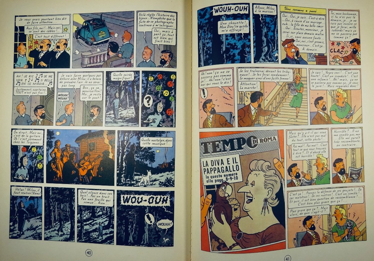HERGÉ - Les Aventures de Tintin. Les Bijoux de la Castafiore. Casterman, 1963, dos B35.-photo-5