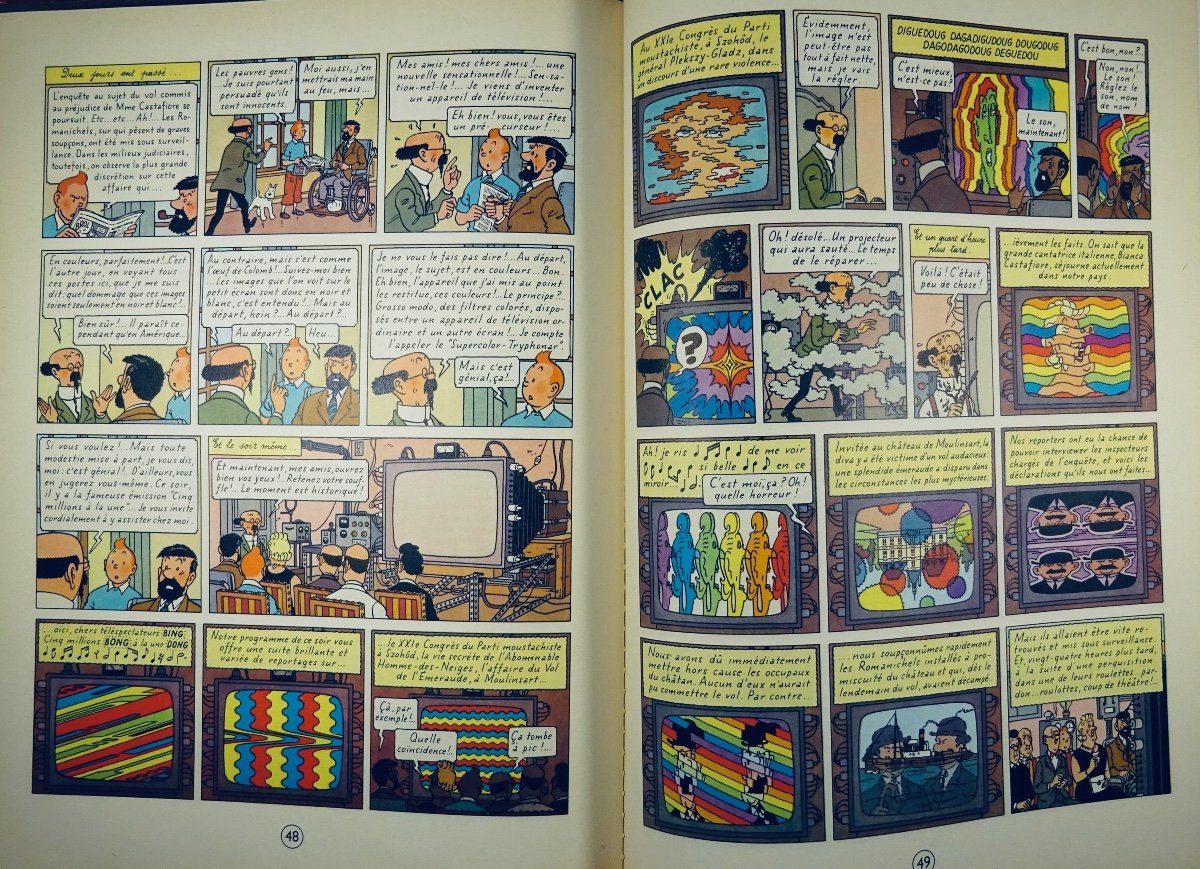 HERGÉ - Les Aventures de Tintin. Les Bijoux de la Castafiore. Casterman, 1963, dos B35.-photo-6