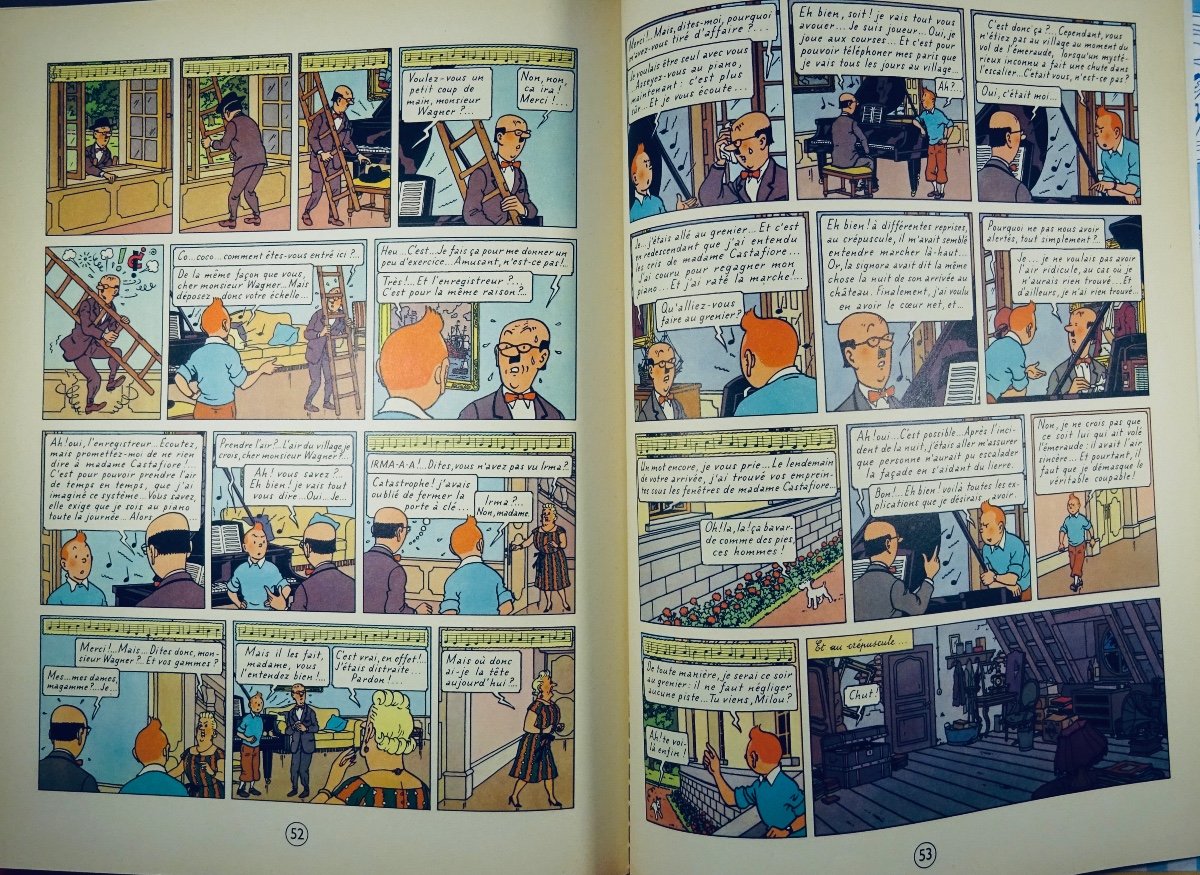 HERGÉ - Les Aventures de Tintin. Les Bijoux de la Castafiore. Casterman, 1963, dos B35.-photo-7