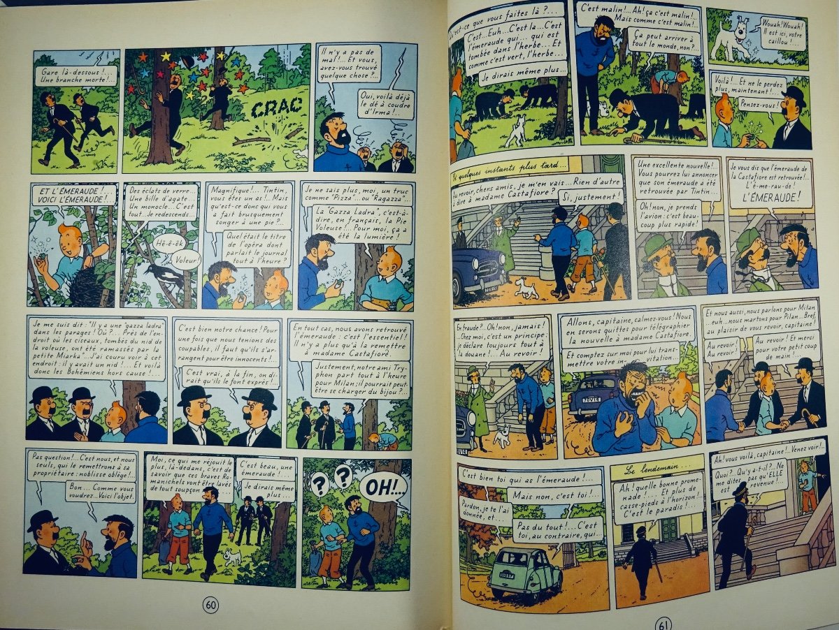 HERGÉ - Les Aventures de Tintin. Les Bijoux de la Castafiore. Casterman, 1963, dos B35.-photo-8