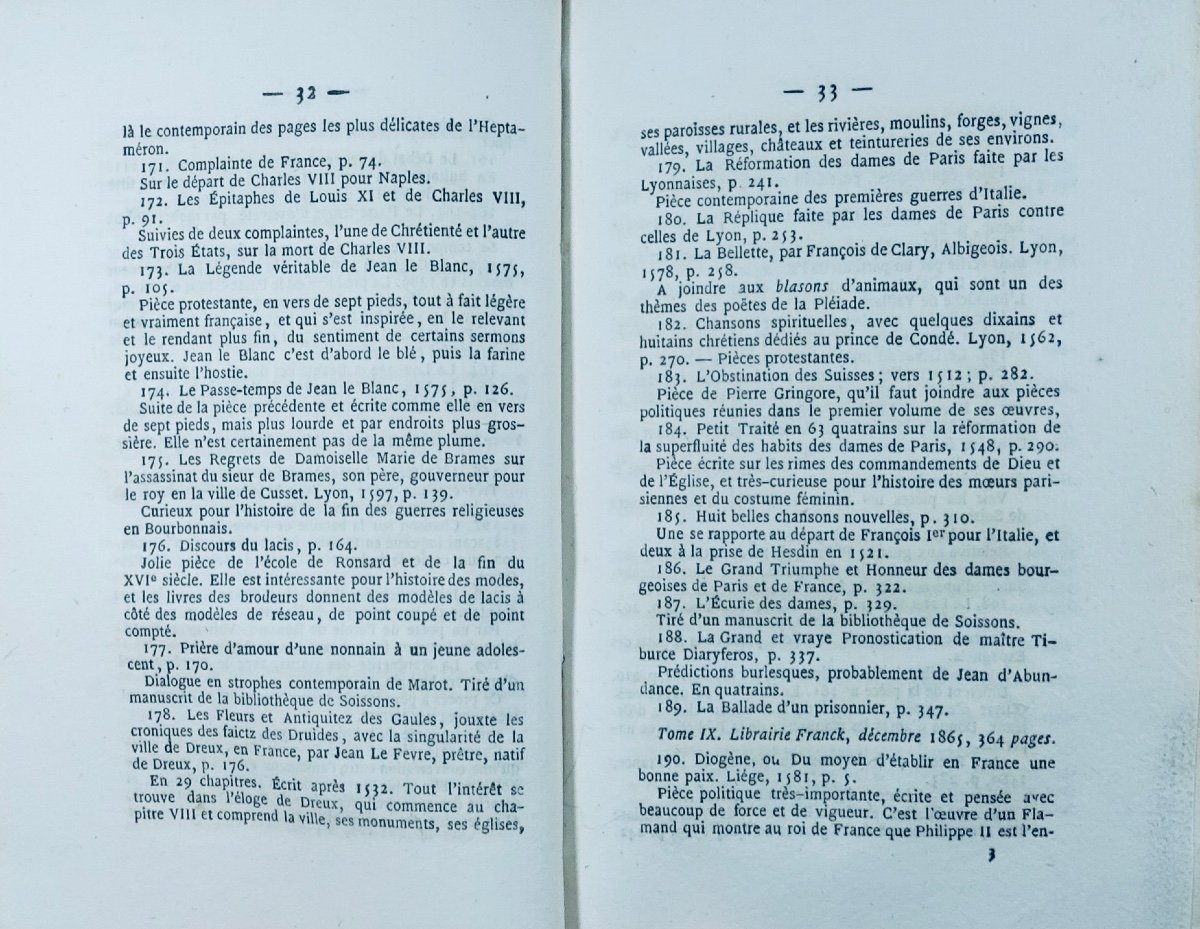 Catalog Raisonné Of The Library Elzévirienne 1853-1870. Paris, Paul Daffis, 1870.-photo-6