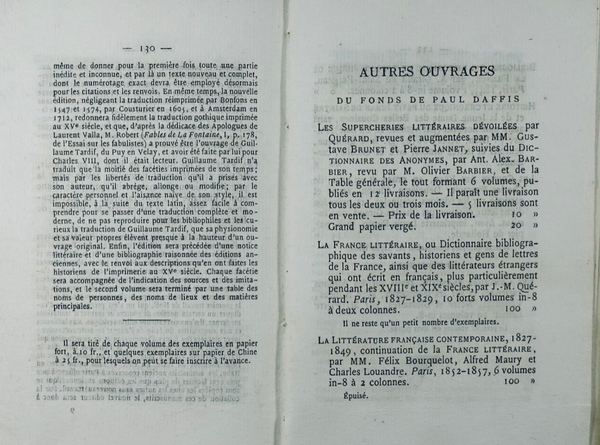 Catalogue Raisonné De La Bibliothèque Elzévirienne 1853-1870. Paris, Paul Daffis, 1870.-photo-7