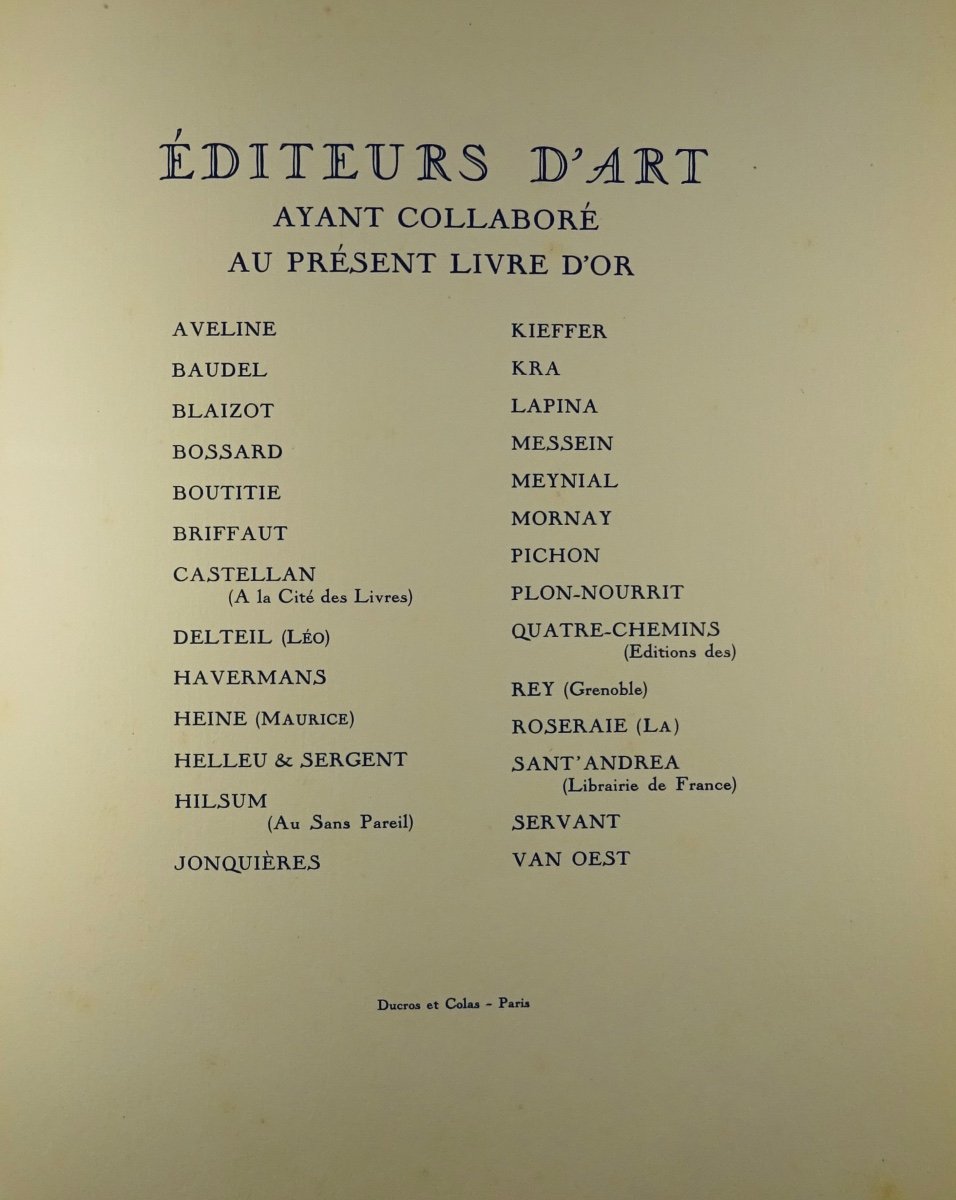 COLLECTIF - Livre d'or du bibliophile. Première année 1925.-photo-2