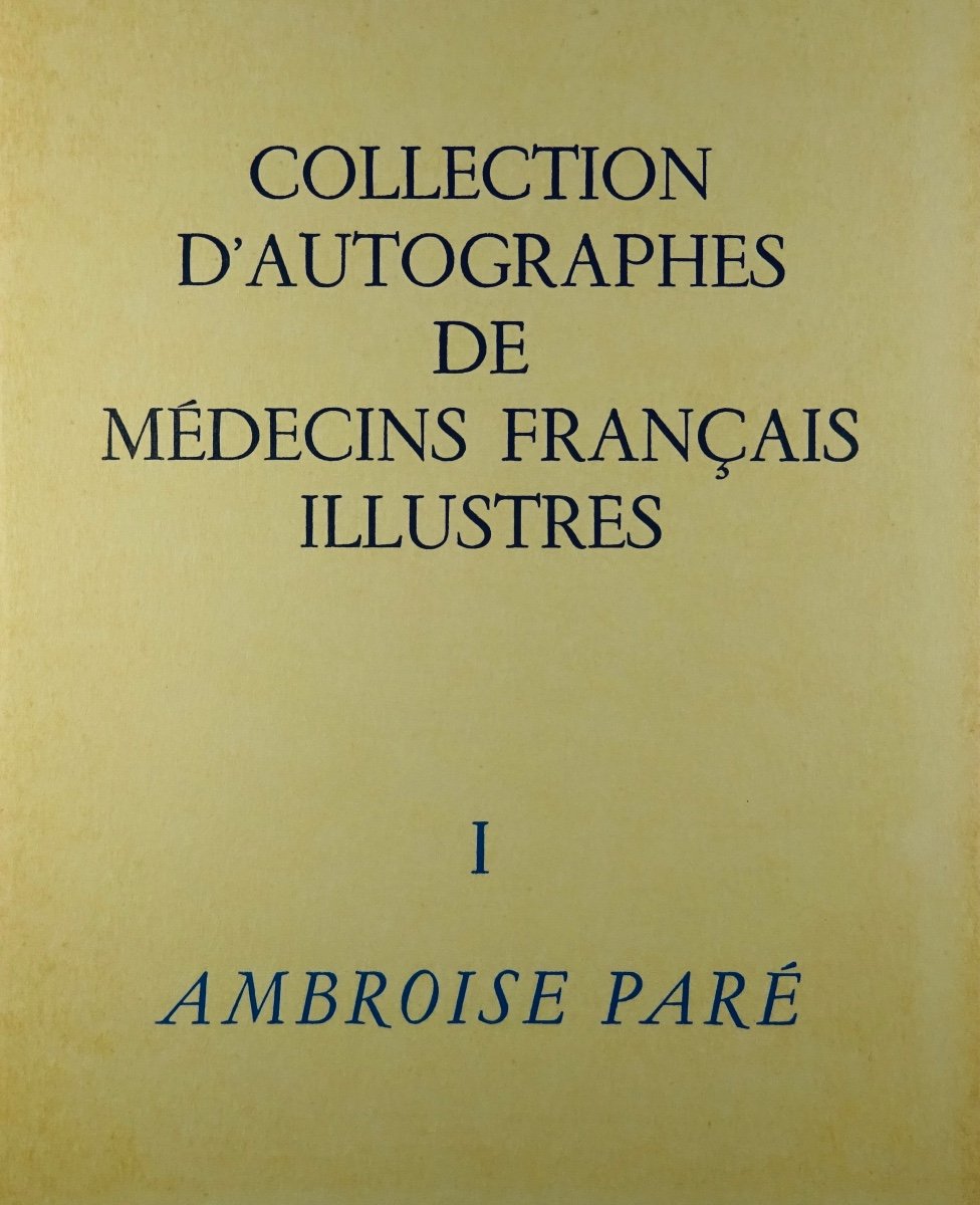 COLLECTIF - Collection d'Autographes De Médecins Français Illustres. Vers 1960.-photo-2