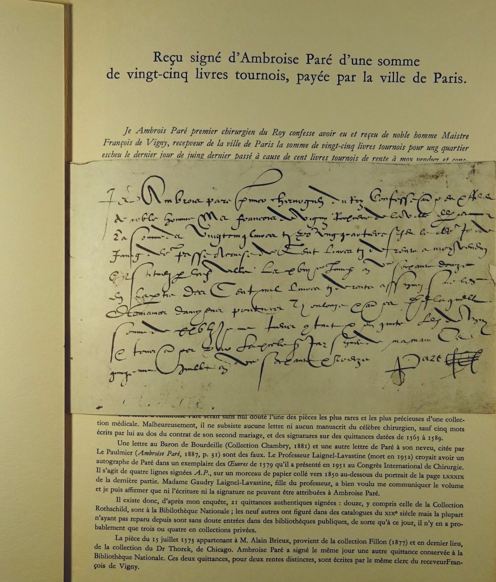 COLLECTIF - Collection d'Autographes De Médecins Français Illustres. Vers 1960.-photo-3