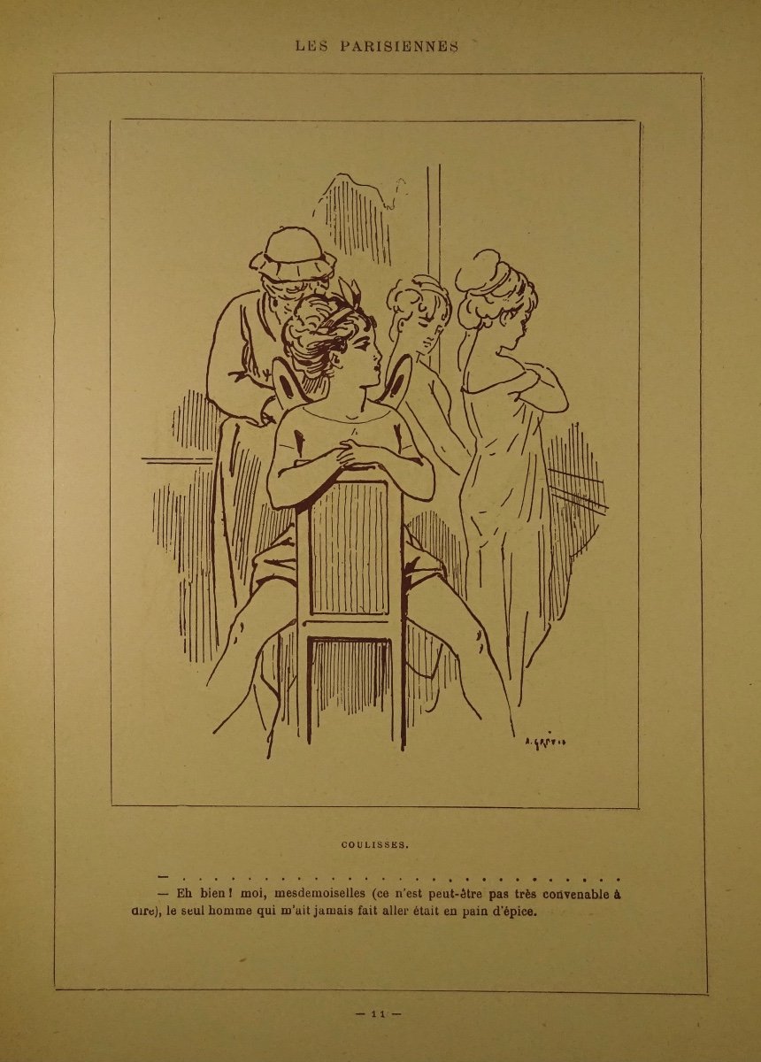 GRÉVIN (Alfred) - Les Parisiennes. Cent dessins. Paris, A la librairie illustrée, vers 1900 .-photo-1