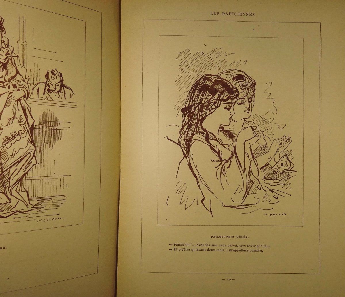 GRÉVIN (Alfred) - Les Parisiennes. Cent dessins. Paris, A la librairie illustrée, vers 1900 .-photo-4