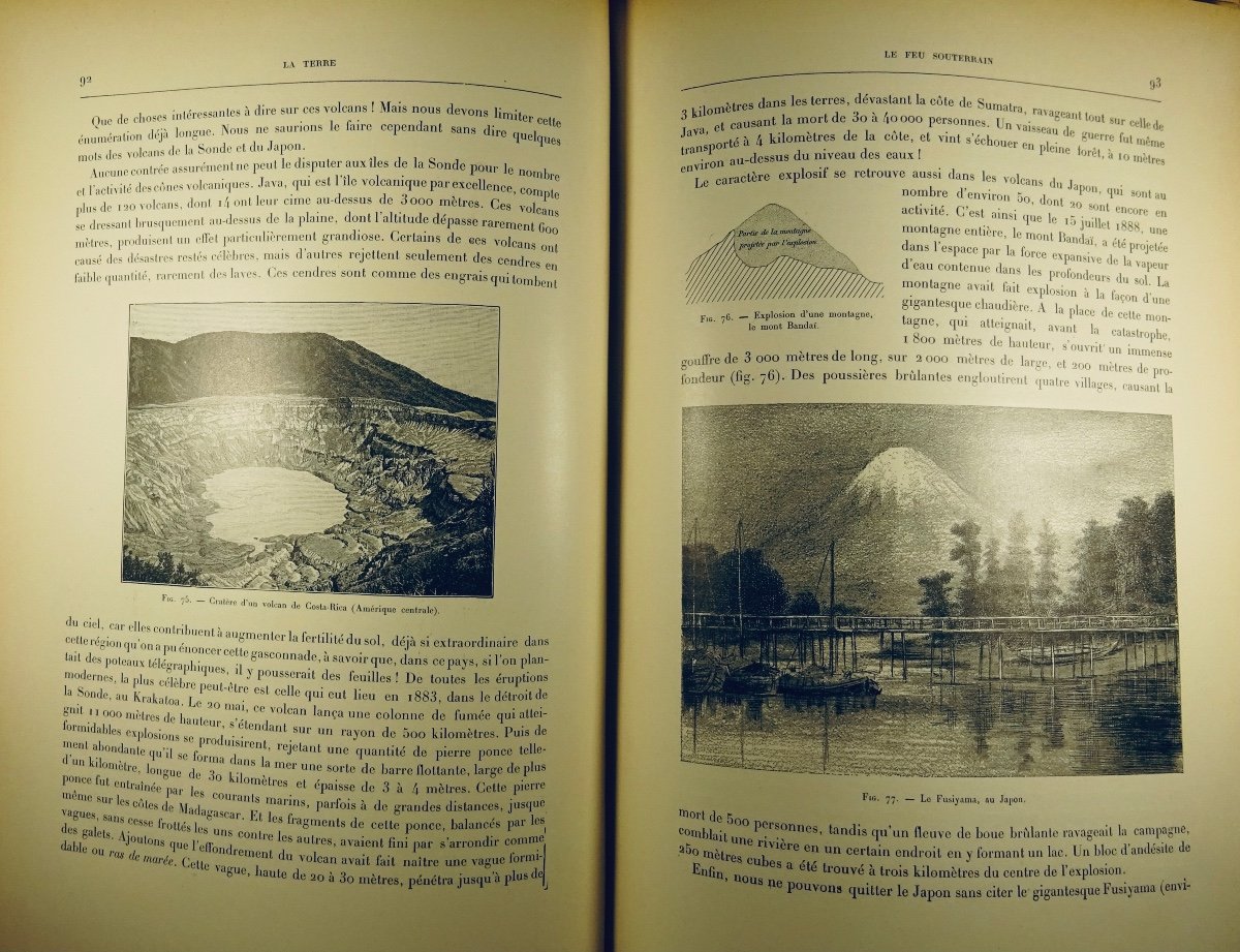 [GÉOLOGIE] - CAUSTIER - Les entrailles de la terre. Vuibert & Nony, vers 1890. -photo-1