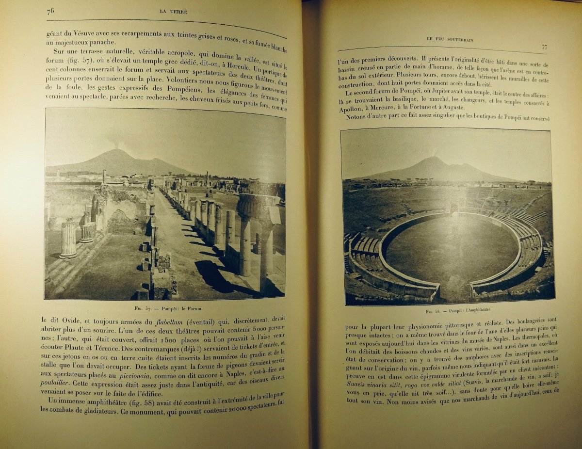 [GÉOLOGIE] - CAUSTIER - Les entrailles de la terre. Vuibert & Nony, vers 1890. -photo-3