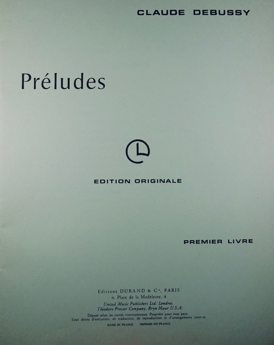 DEBUSSY (Claude) - Préludes. Premier et second livres. Paris, Éditions Durand & Cie, 1972.-photo-2