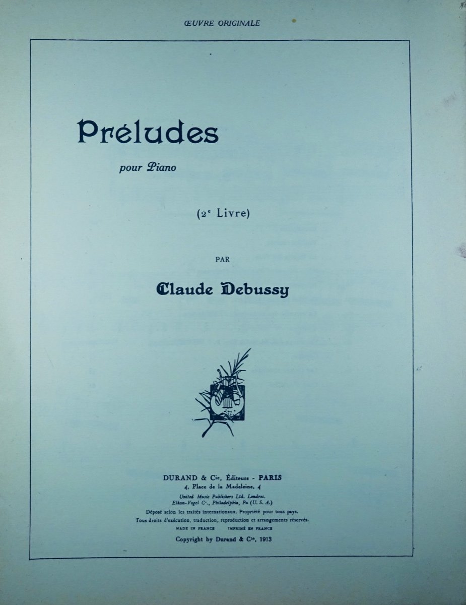 DEBUSSY (Claude) - Préludes. Premier et second livres. Paris, Éditions Durand & Cie, 1972.-photo-4