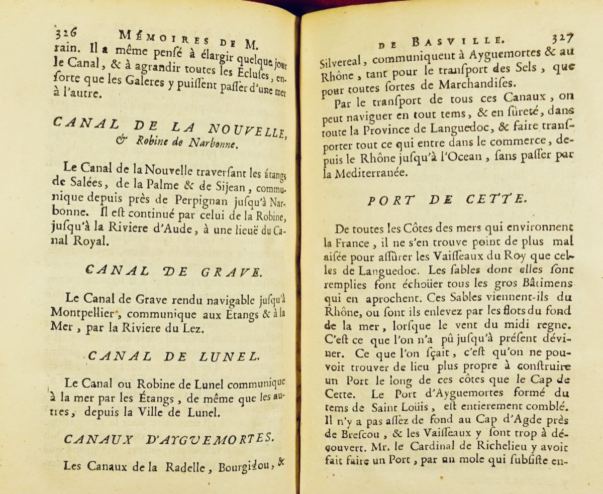 Basville - Memoirs To Serve The History Of Languedoc. Amsterdam, Chez Pierre Boyer, 1734.-photo-3