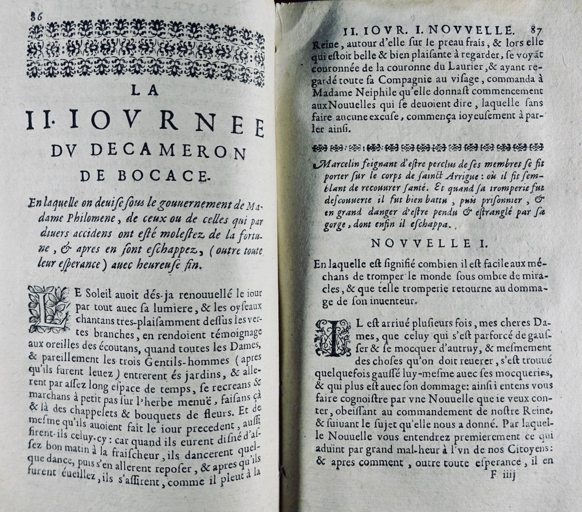 Boccace - The Decameron Of Florentine Master Jean Bocace. Paris, Chez Arnould Cotinet, 1662.-photo-1