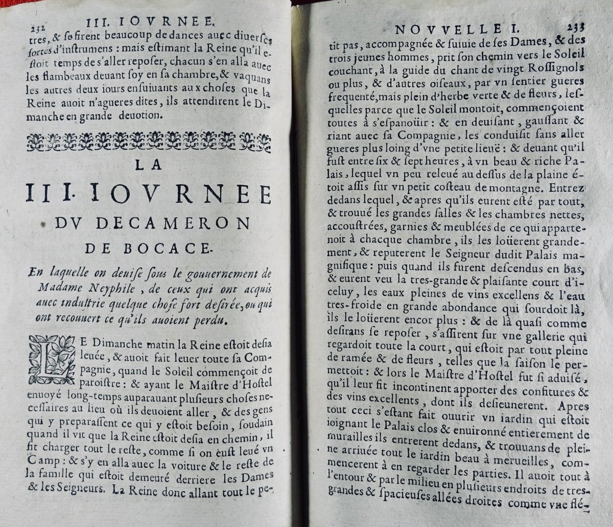 BOCCACE - Le Décameron de maistre Jean Bocace florentin. Paris, Chez Arnould Cotinet, 1662.-photo-2