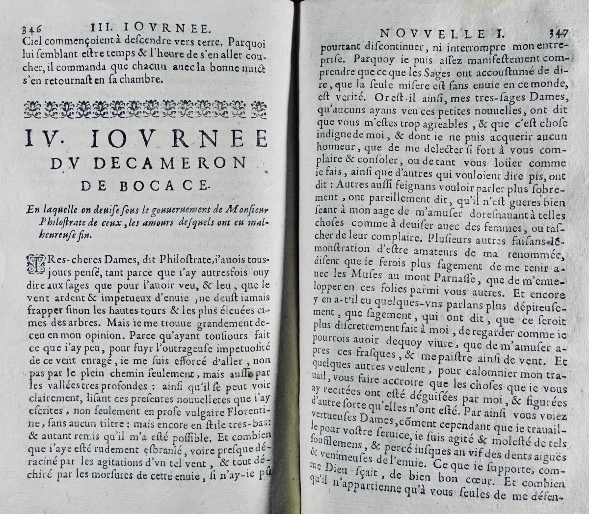BOCCACE - Le Décameron de maistre Jean Bocace florentin. Paris, Chez Arnould Cotinet, 1662.-photo-3