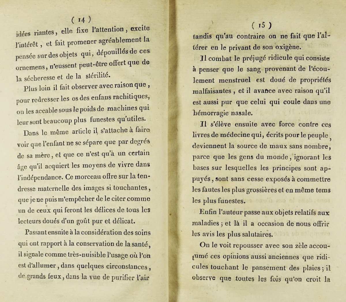 Broc - Critical Analysis Of The Work On Popular Errors In Medicine. Chez Allut, 1810.-photo-3