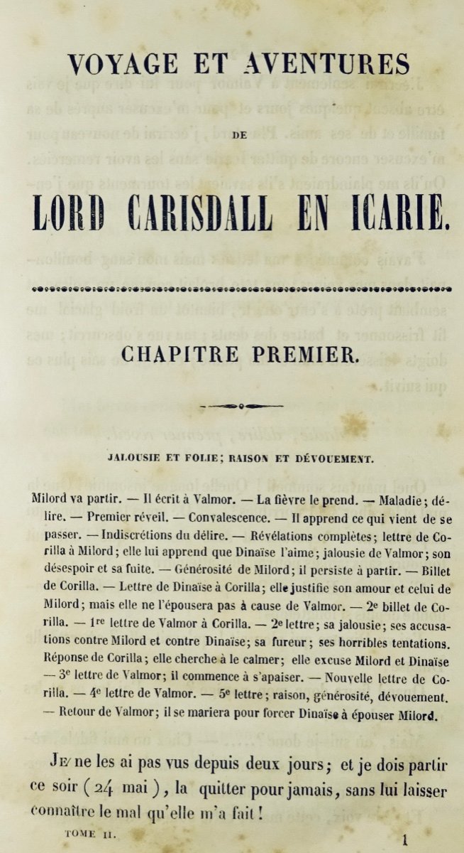 [CABET] - [ADAMS (Francis)] - Voyage et aventures de lord William Carisdall en Icarie. 1840.-photo-3