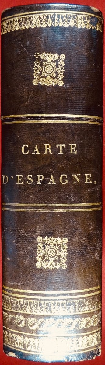 CHANLAIRE et MENTELLE - Carte d'Espagne et de Portugal en neuf feuilles. 1810.-photo-2