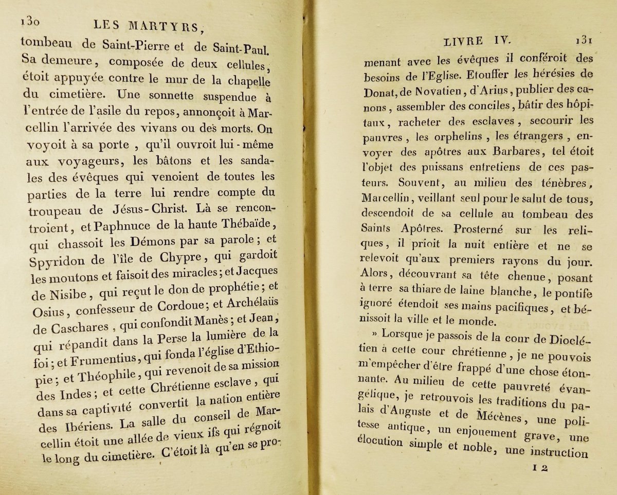 CHATEAUBRIAND - Les martyrs ou le triomphe de la religion chrétienne. 1809, édition originale.-photo-4