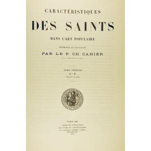 CAHIER - Caractéristique des saints dans l'art populaire. Culture et Civilisation, 1966.