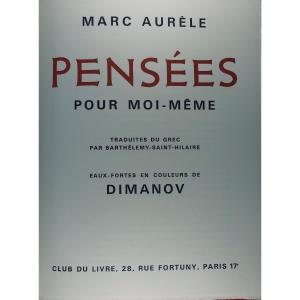 AURÈLE (Marc) - Pensées pour moi-même. Club du livre, 1978. Illustré par DIMANOV.