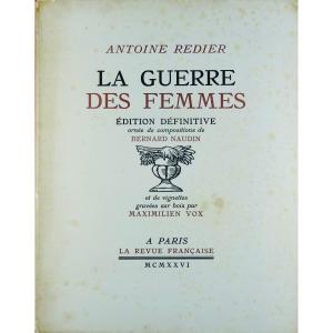 REDIER (Antoine) - La guerre des femmes. La Revue Française, 1926, Illustré par NAUDIN.