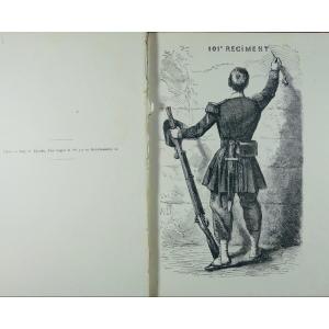 NORIAC (Jules) - Le 101ème régiment. Paris, Michel Lévy Frères, 1870. En reliure d'époque.