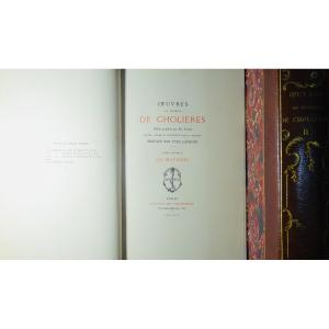 CHOLIÈRES - Oeuvres du seigneur de Cholières. Librairie des Bibliophiles, 1879, bien relié.