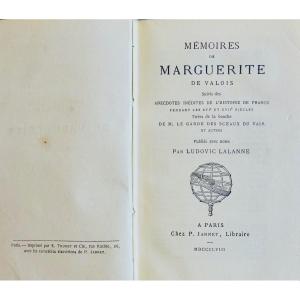 Valois (marguerite De) - Memoirs Of Marguerite De Valois. Jannet, 1858, Publisher's Cardboard.