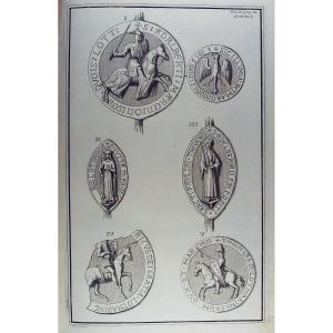 DOM CALMET (Augustin) - Remarques sur les sceaux gravez dans l'histoire de Lorraine. 1728.