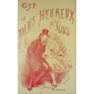GYP - Le plus heureux de tous.  Calmann Lévy, 1886, reliure signée  plein maroquin violet.