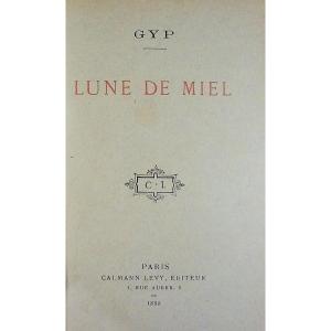 Gyp – Honeymoon. Calmann Lévy, 1898, Full Purple Morocco Binding Signed Bézard.