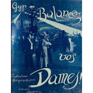 GYP - Balancez vos dames ! Nilsson Per Lamm, 1900, reliure plein maroquin violet signée Bézard.