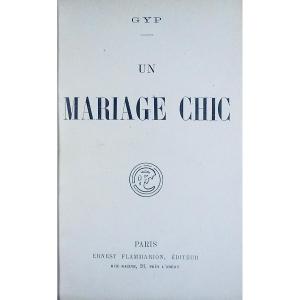 GYP - Un mariage chic. Flammarion, vers 1902, reliure plein maroquin violet signée Bézard.