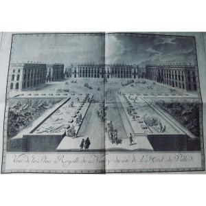 HÉRÉ (Emmanuel) - Veue de la place royalle de Nancy du coté de l'hôtel de Ville. Vers 1750.