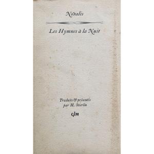 NOVALIS - Les hymnes à la nuit. G. L. M., 1949, exemplaire numéroté sur papier alfama.