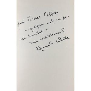 WHITE (Kenneth) - Terre de diamant. Poèmes. Grasset, 1983, envoi de l'auteur.