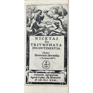 DREXEL - Nicetas feu triumphata incontinentia. Cologne, Cornel, 1631, reliure en maroquin noir.