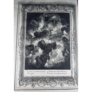 PICART LE ROMAIN - Le temple des muses, orné de LX. tableaux. Chatelain, 1742, reliure d'époque