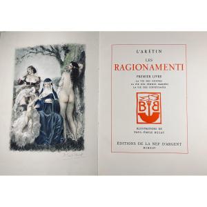 [bécat] - Aretin - Les Ragionamenti. La Nef d'Argent, 1944, Paperback, 2 Volumes.