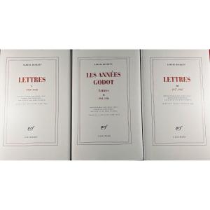 Beckett (samuel) - Letters 1, 2 And 3. Gallimard, 2014-2018. Publisher's Bindings With Dust Jackets.