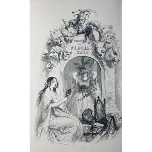 Florian - Florian's Fables. Followed By Tobie And Ruth. Dubochet, 1843, Illustrated By Grandville