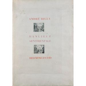 [DAVID] - BILLY - Banlieue sentimentale. Crès, 1928, broché, illustrations d'Hermine David.