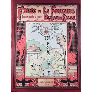 [RABIER] - LA FONTAINE (Jean de) - Fable de La Fontaine. Tallandier, 1906, cartonnage d'éditeur
