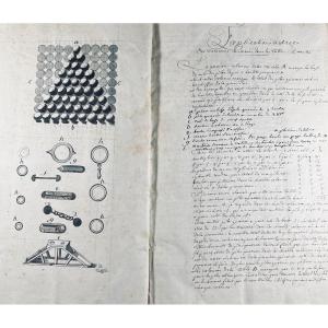 [manuscript] - Draft Of A Dictionary Of Military Architectural Terms...  Circa 1740.