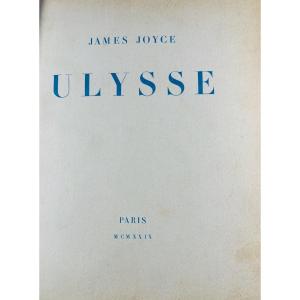 JOYCE - Ulysse. La Maison des Amis des Livres, 1929 ; exemplaire numéroté traduction de Larbaud